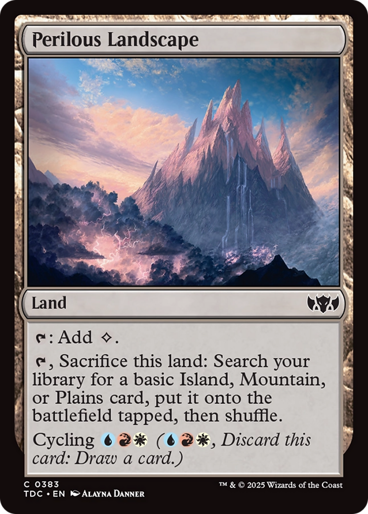 Perilous Landscape [Tarkir: Dragonstorm Commander] | Jomio and Rueliete's Cards and Comics
