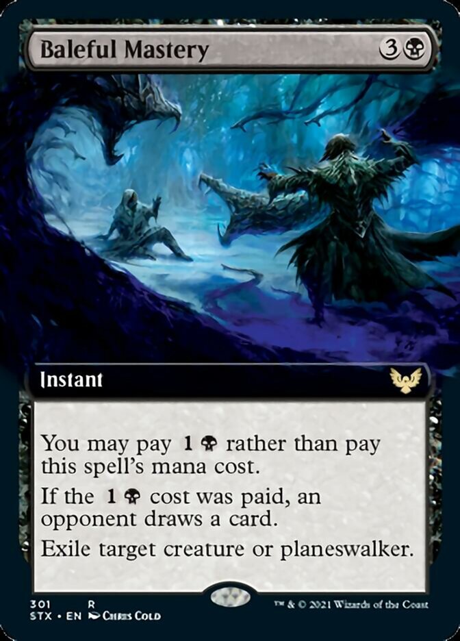 Baleful Mastery (Extended Art) [Strixhaven: School of Mages] | Jomio and Rueliete's Cards and Comics