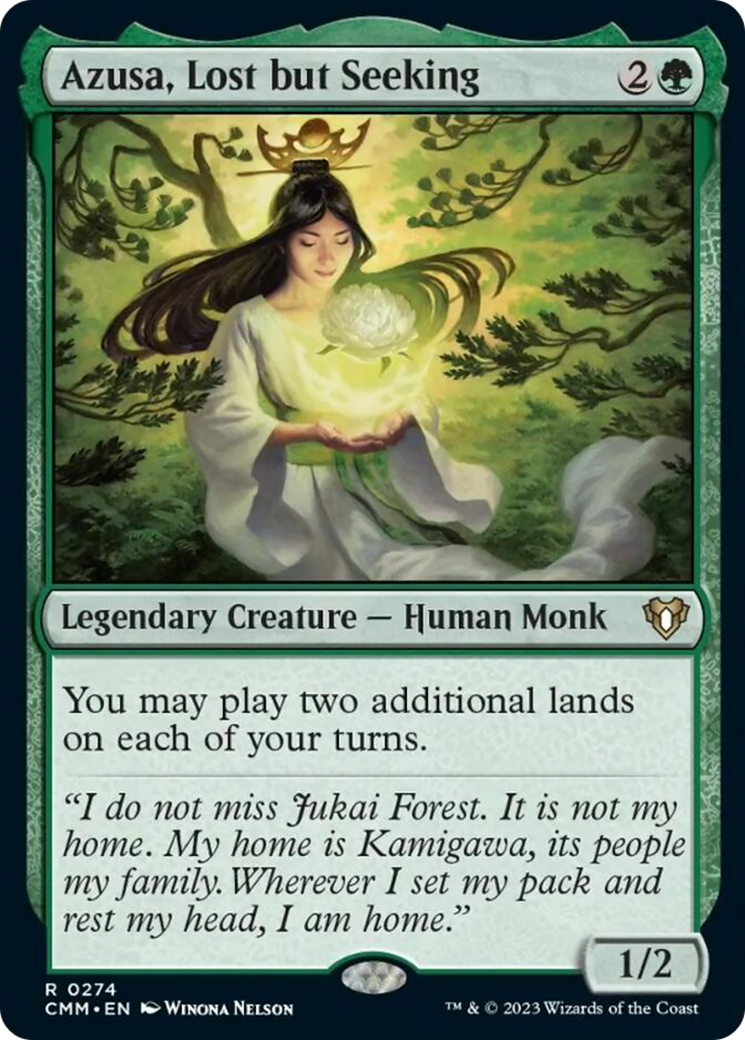 Azusa, Lost but Seeking [Commander Masters] | Jomio and Rueliete's Cards and Comics