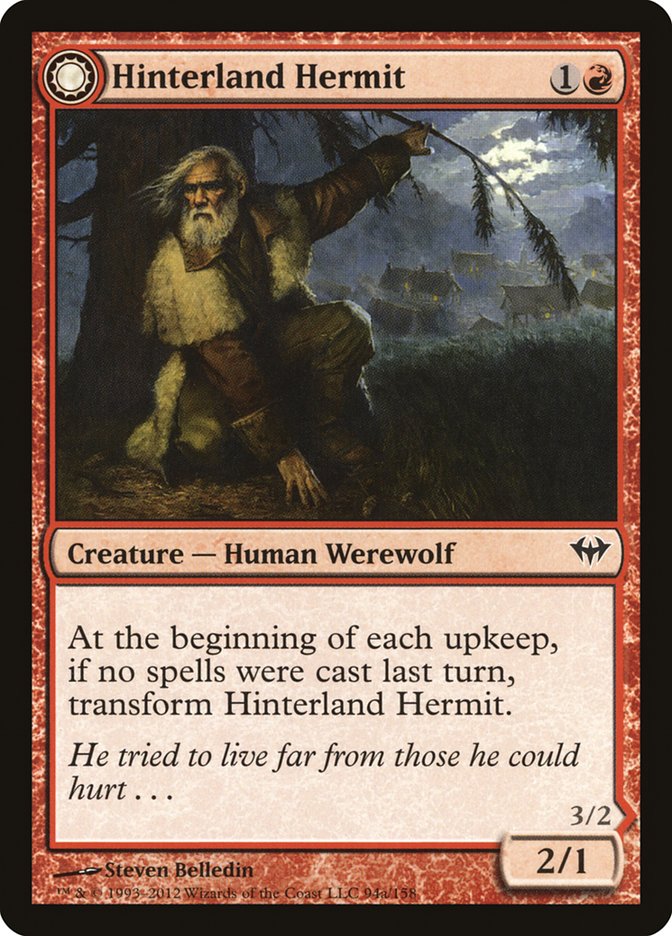 Hinterland Hermit // Hinterland Scourge [Dark Ascension] | Jomio and Rueliete's Cards and Comics