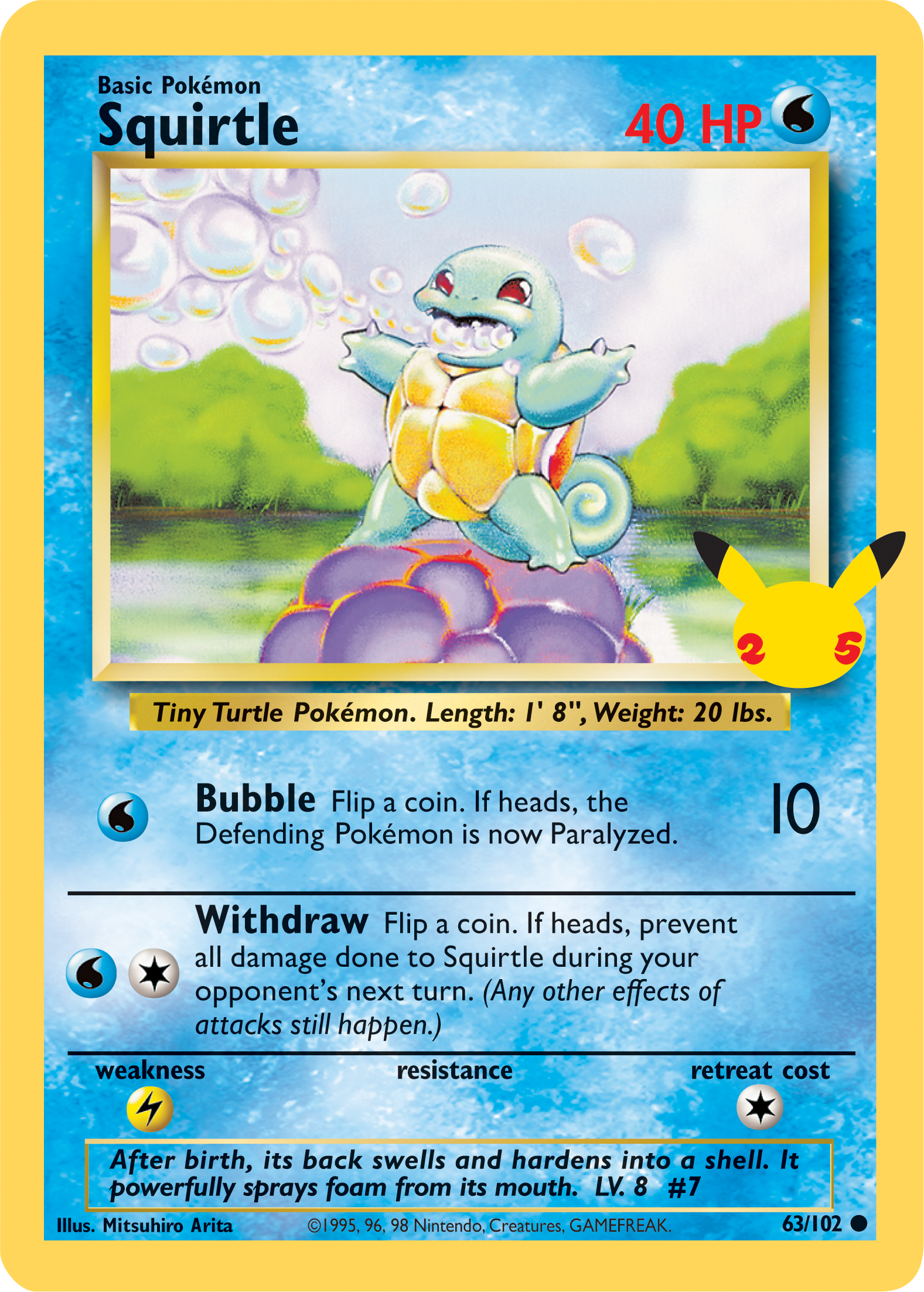Squirtle (63/102) (Jumbo Card) [First Partner Pack] | Jomio and Rueliete's Cards and Comics