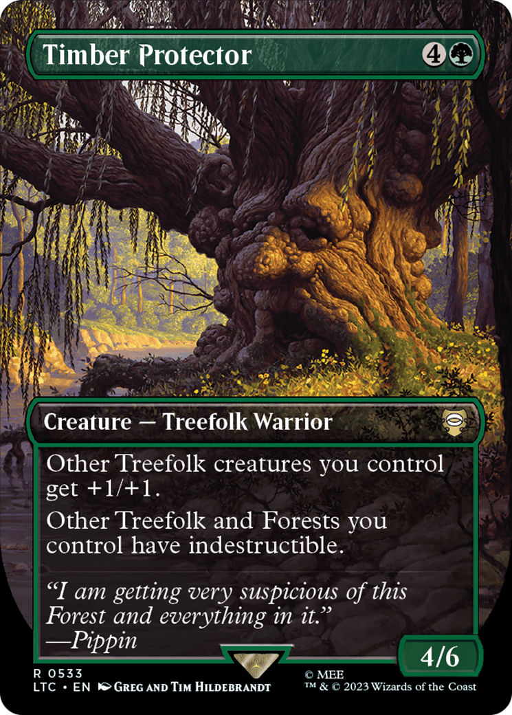 Timber Protector (Borderless) [The Lord of the Rings: Tales of Middle-Earth Commander] | Jomio and Rueliete's Cards and Comics
