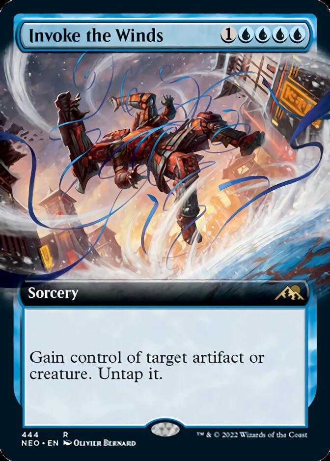 Invoke the Winds (Extended Art) [Kamigawa: Neon Dynasty] | Jomio and Rueliete's Cards and Comics