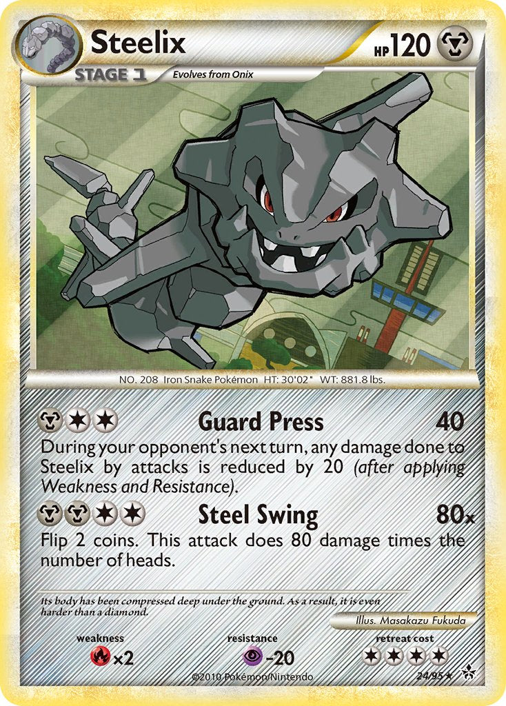 Steelix (24/95) (Theme Deck Exclusive) [HeartGold & SoulSilver: Unleashed] | Jomio and Rueliete's Cards and Comics