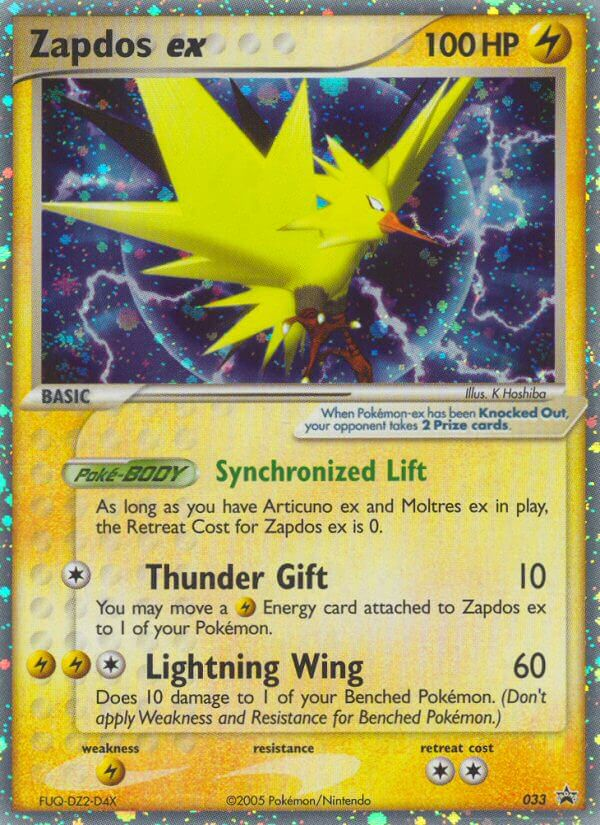 Zapdos ex (033) [Nintendo: Black Star Promos] | Jomio and Rueliete's Cards and Comics