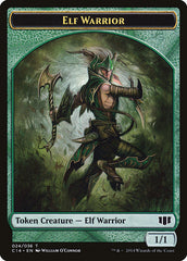 Gargoyle // Elf Warrior Double-Sided Token [Commander 2014 Tokens] | Jomio and Rueliete's Cards and Comics
