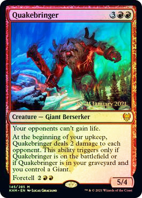 Quakebringer [Kaldheim Prerelease Promos] | Jomio and Rueliete's Cards and Comics