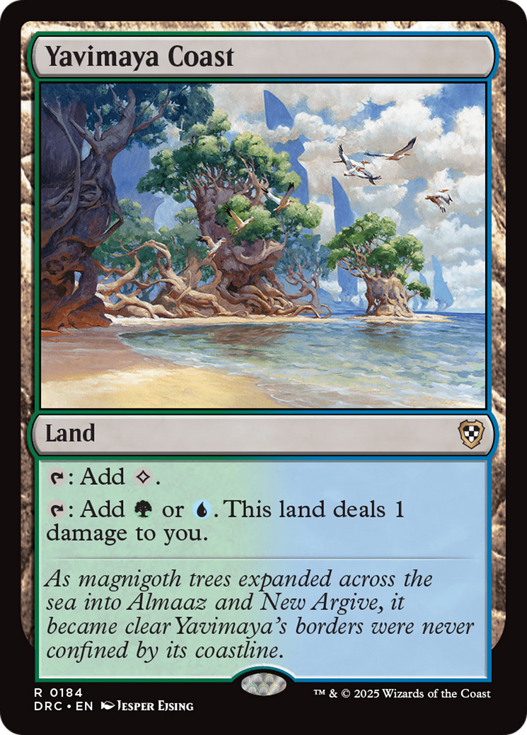 Yavimaya Coast [Aetherdrift Commander] | Jomio and Rueliete's Cards and Comics