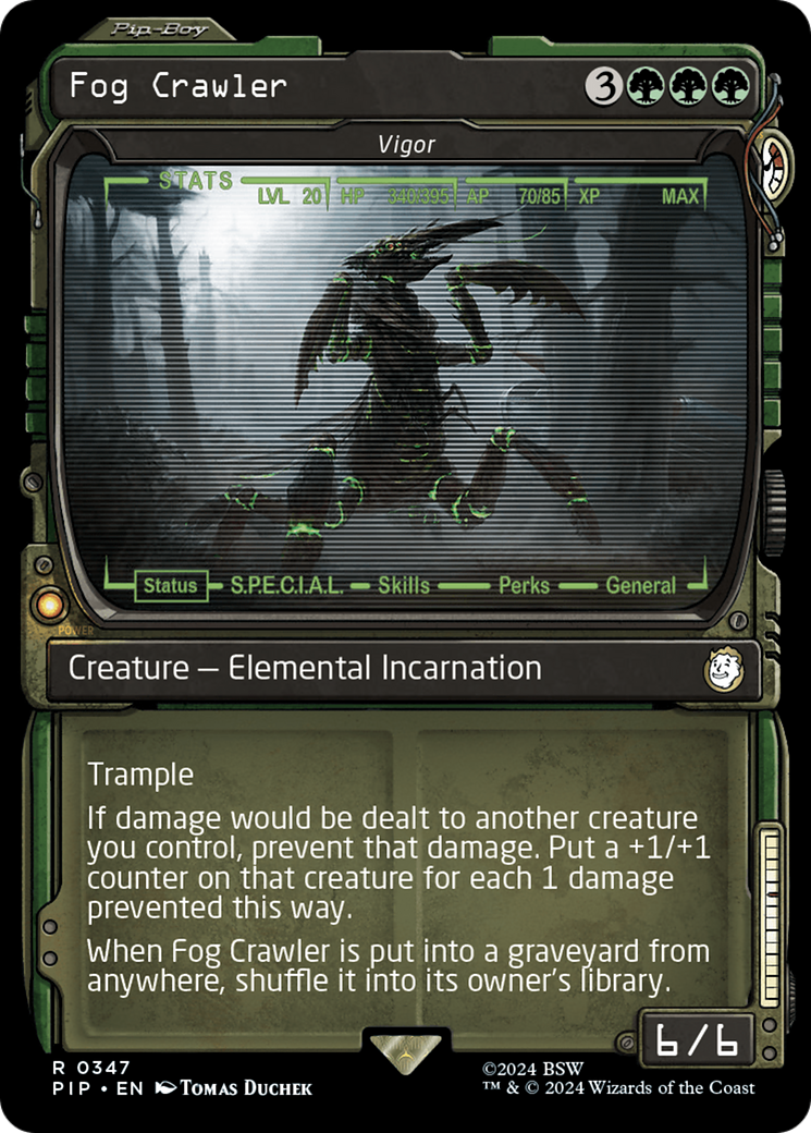 Fog Crawler - Vigor (Showcase) [Fallout] | Jomio and Rueliete's Cards and Comics