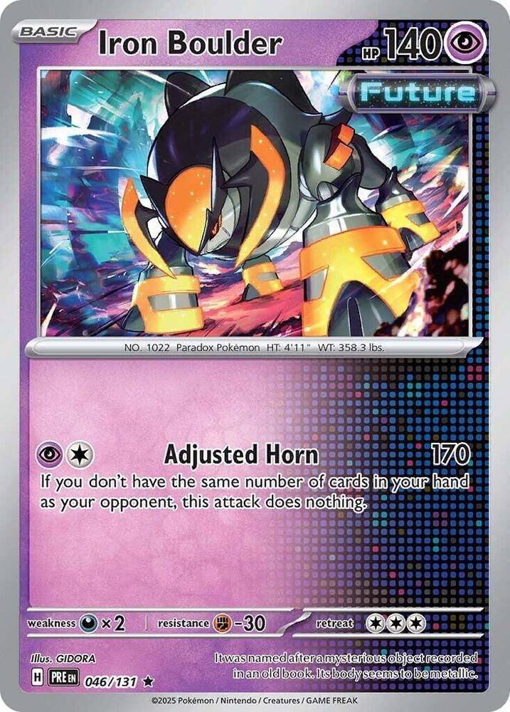 Iron Boulder (046/131) [Scarlet & Violet: Prismatic Evolutions] | Jomio and Rueliete's Cards and Comics