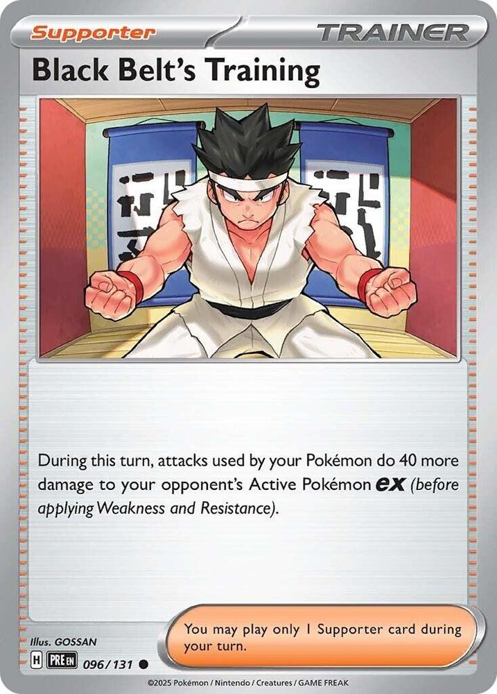 Black Belt's Training (096/131) [Scarlet & Violet: Prismatic Evolutions] | Jomio and Rueliete's Cards and Comics