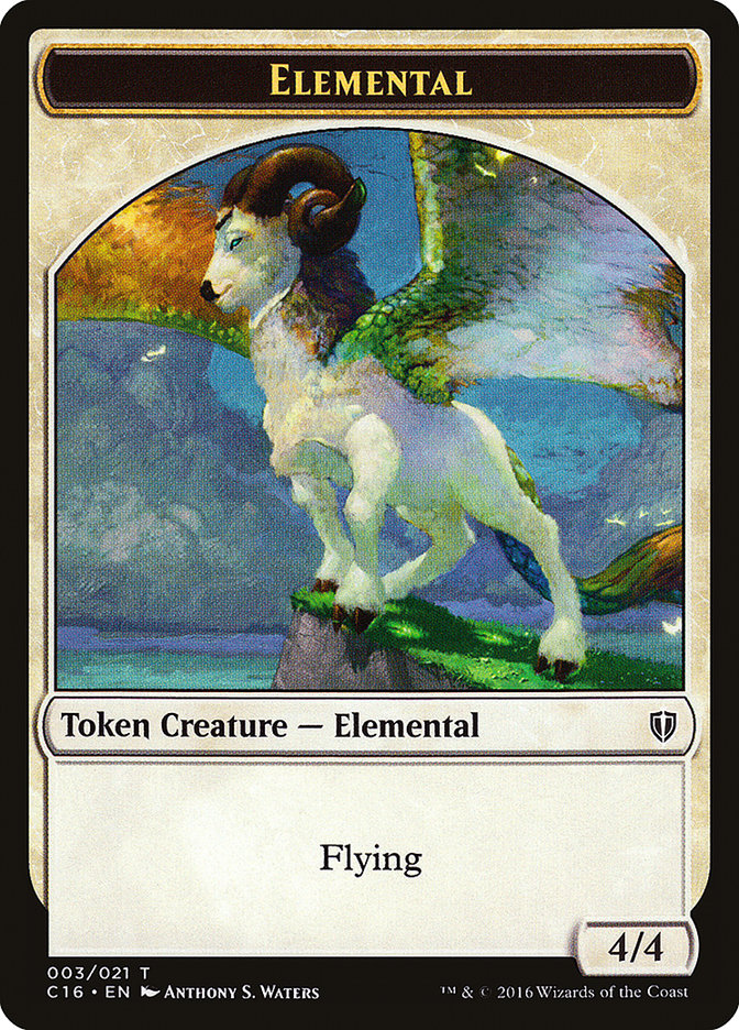 Elemental // Soldier Double-Sided Token [Commander 2016 Tokens] | Jomio and Rueliete's Cards and Comics