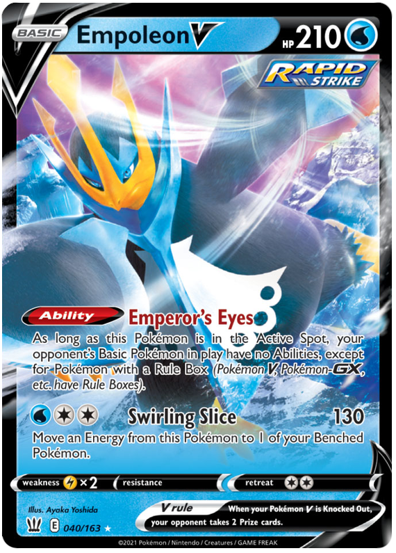 Empoleon V (040/163) [Sword & Shield: Battle Styles] | Jomio and Rueliete's Cards and Comics