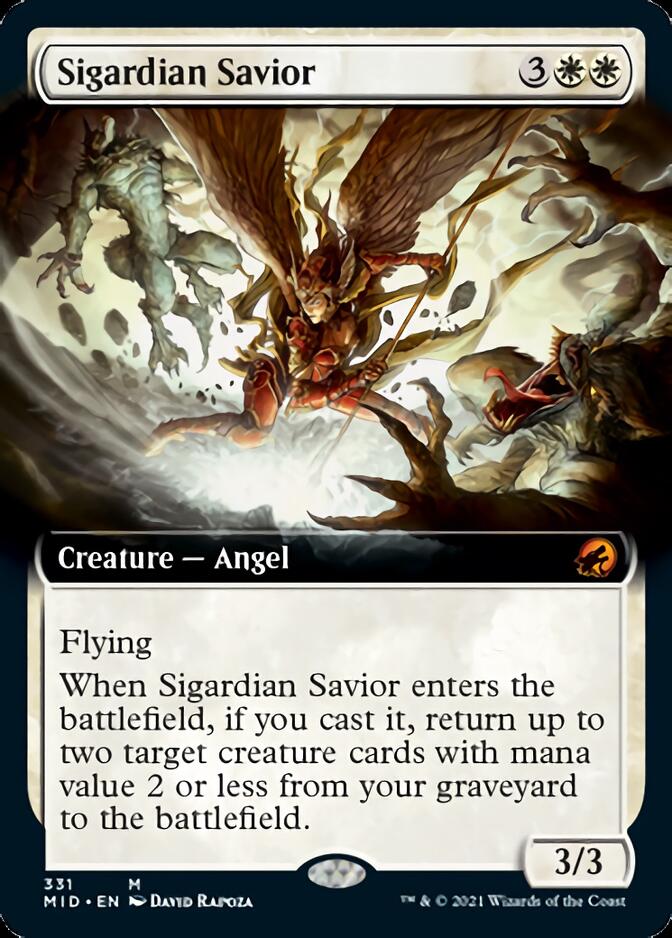 Sigardian Savior (Extended Art) [Innistrad: Midnight Hunt] | Jomio and Rueliete's Cards and Comics