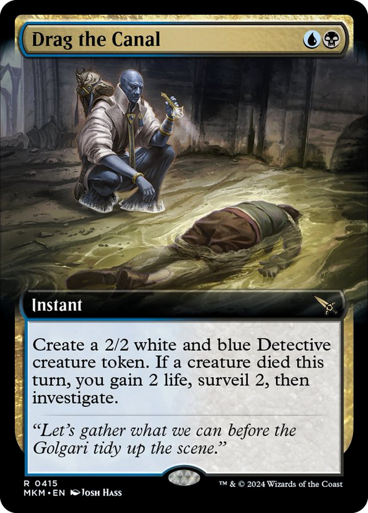 Drag the Canal (Extended Art) [Murders at Karlov Manor] | Jomio and Rueliete's Cards and Comics