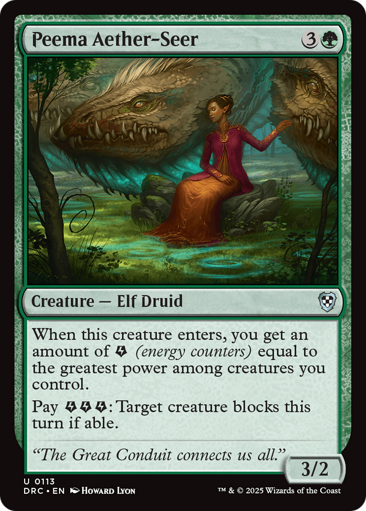 Peema Aether-Seer [Aetherdrift Commander] | Jomio and Rueliete's Cards and Comics