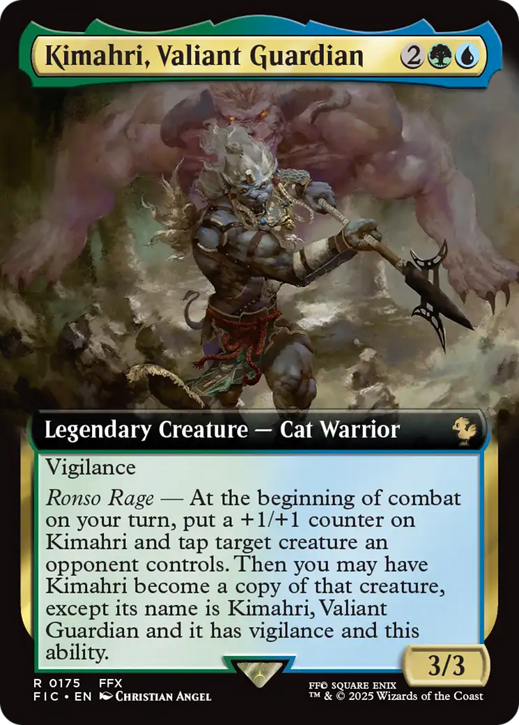 Kimahri, Valiant Guardian (Extended Art) [FINAL FANTASY Commander] | Jomio and Rueliete's Cards and Comics