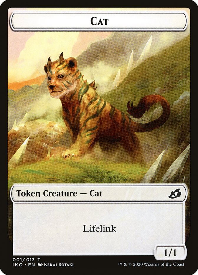 Cat Token [Ikoria: Lair of Behemoths Tokens] | Jomio and Rueliete's Cards and Comics