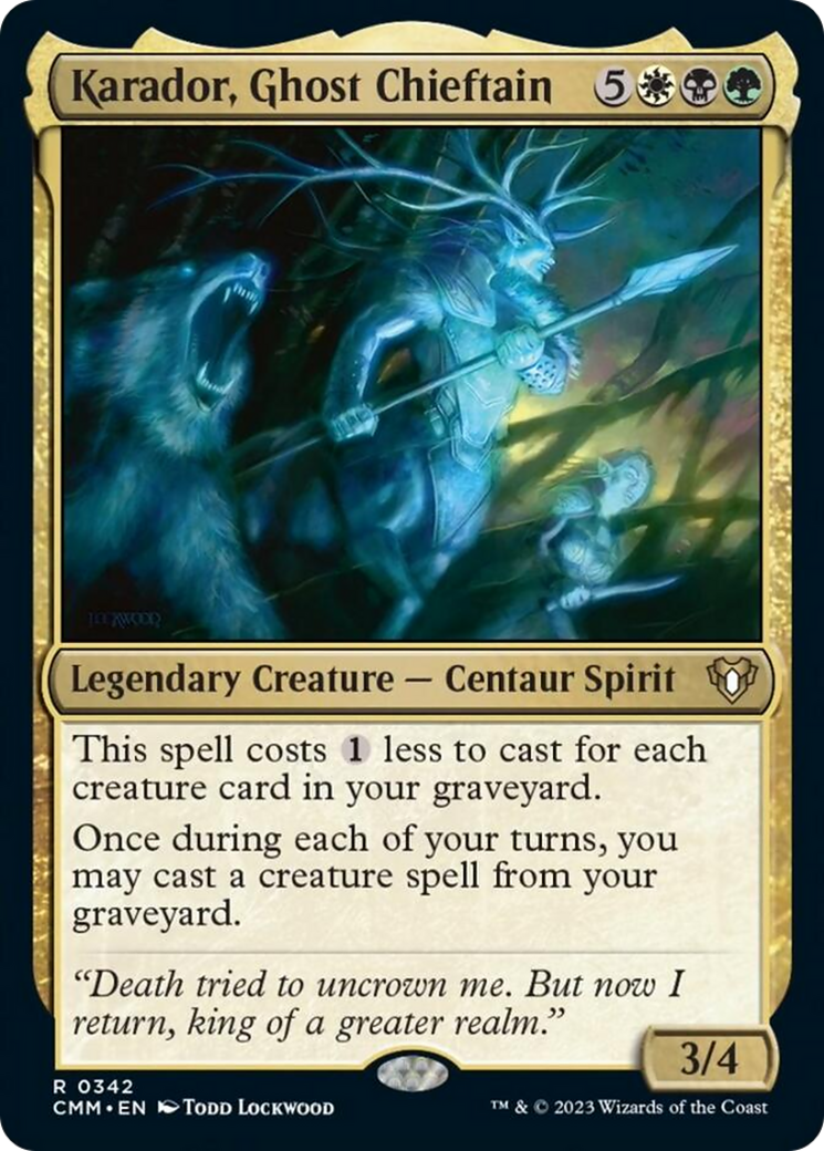 Karador, Ghost Chieftain [Commander Masters] | Jomio and Rueliete's Cards and Comics