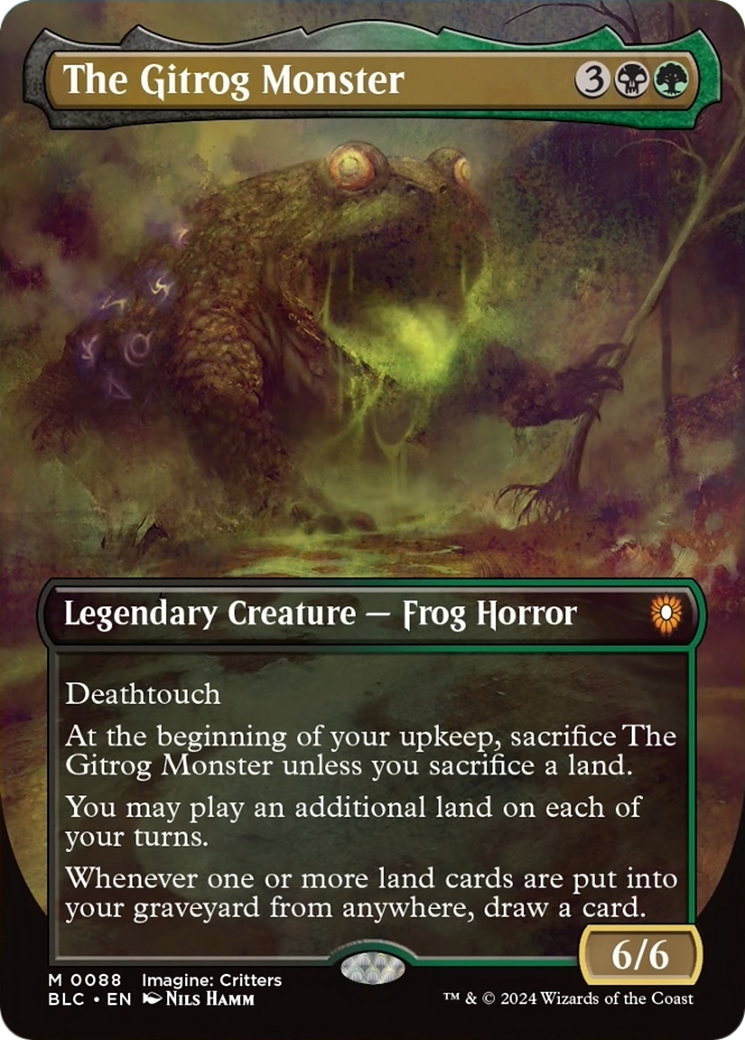 The Gitrog Monster (Borderless) [Bloomburrow Commander] | Jomio and Rueliete's Cards and Comics