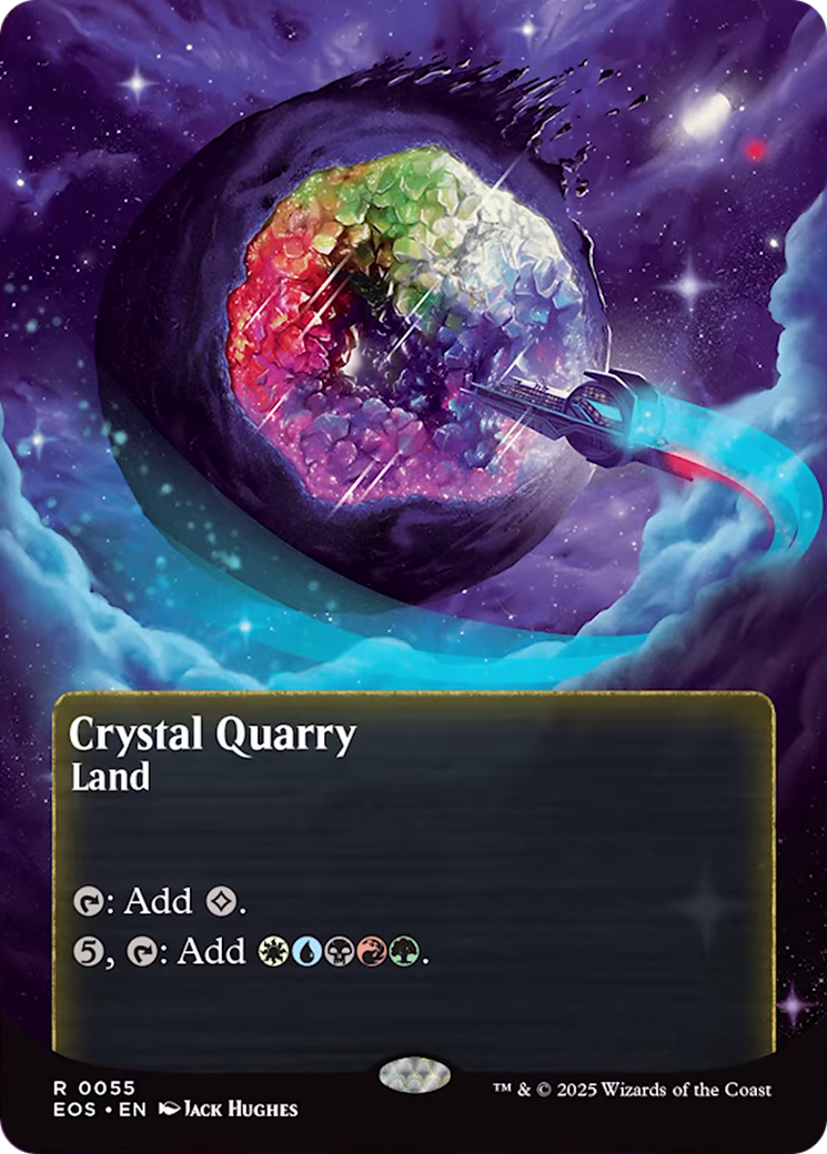 Crystal Quarry (0055) (Borderless) [Edge of Eternities: Stellar Sights] | Jomio and Rueliete's Cards and Comics