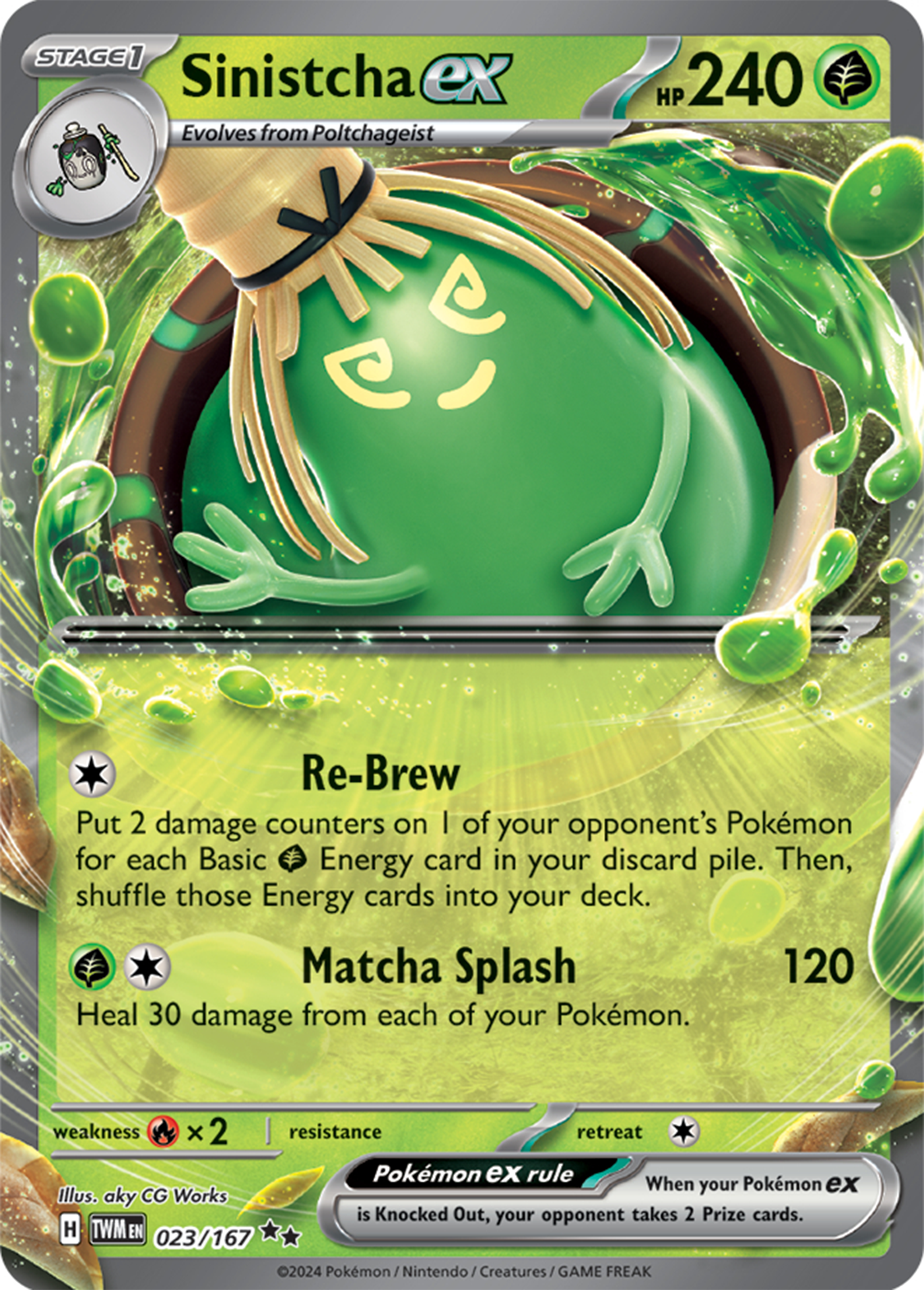 Sinistcha ex (023/167) [Scarlet & Violet: Twilight Masquerade] | Jomio and Rueliete's Cards and Comics
