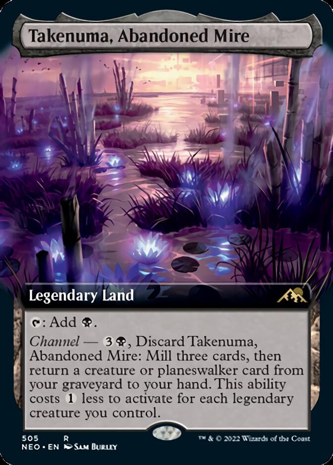 Takenuma, Abandoned Mire (Extended Art) [Kamigawa: Neon Dynasty] | Jomio and Rueliete's Cards and Comics