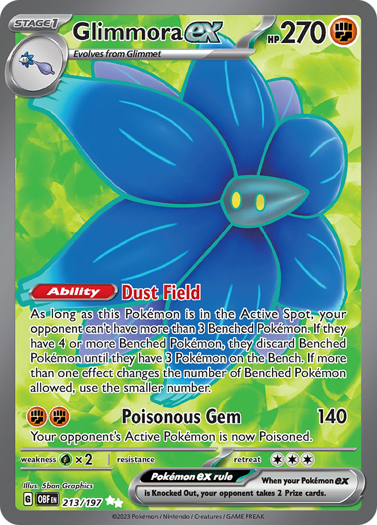 Glimmora ex (213/197) [Scarlet & Violet: Obsidian Flames] | Jomio and Rueliete's Cards and Comics