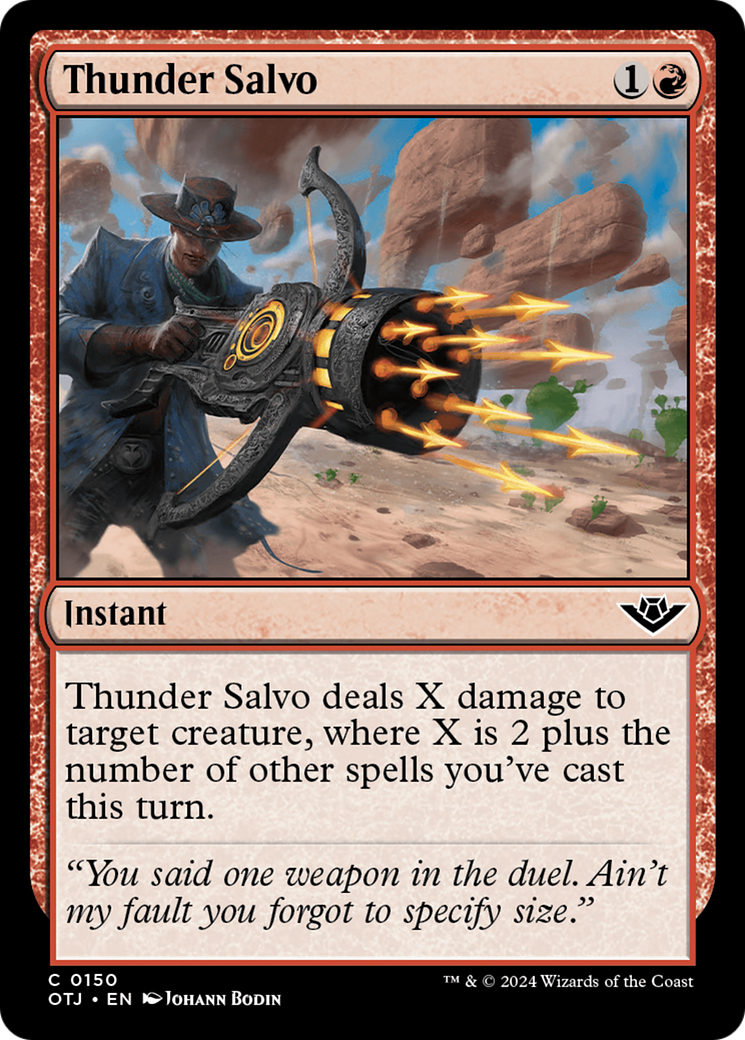 Thunder Salvo [Outlaws of Thunder Junction] | Jomio and Rueliete's Cards and Comics