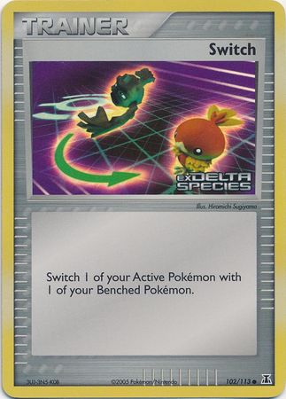 Switch (102/113) (Stamped) [EX: Delta Species] | Jomio and Rueliete's Cards and Comics