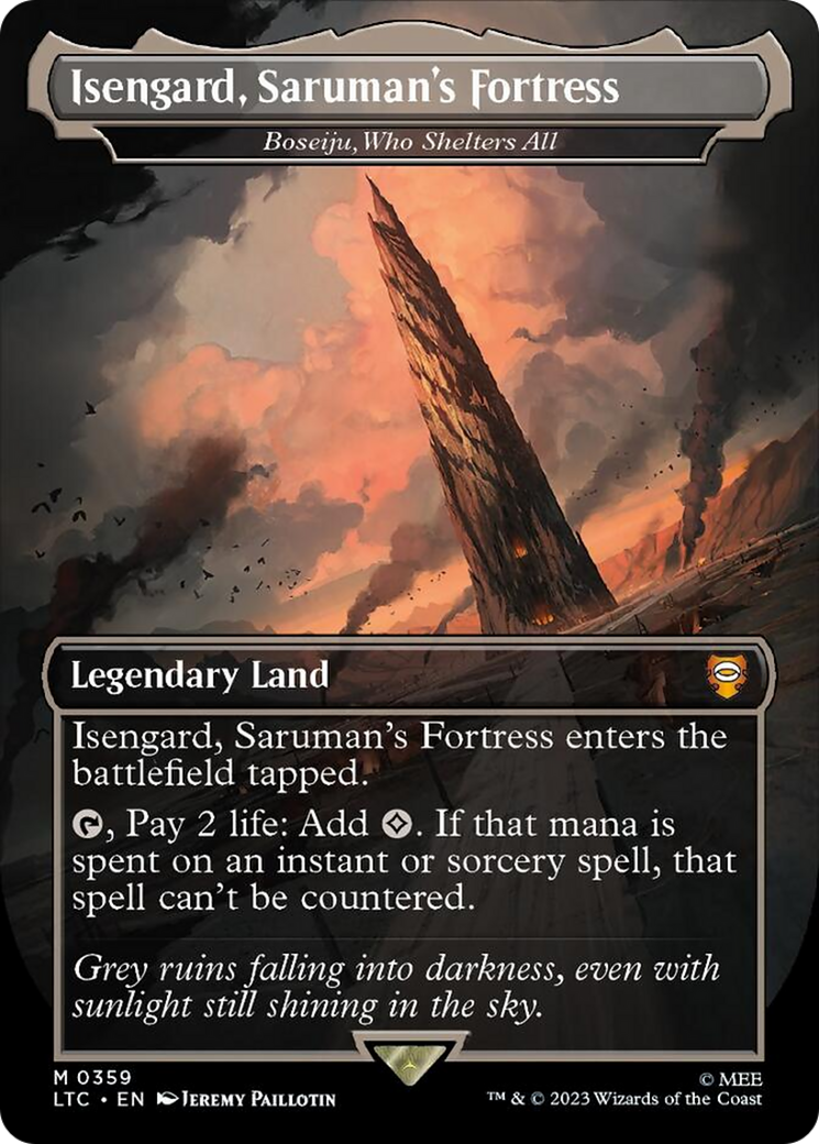 Isengard, Saruman's Fortress - Boseiju, Who Shelters All [The Lord of the Rings: Tales of Middle-Earth Commander] | Jomio and Rueliete's Cards and Comics