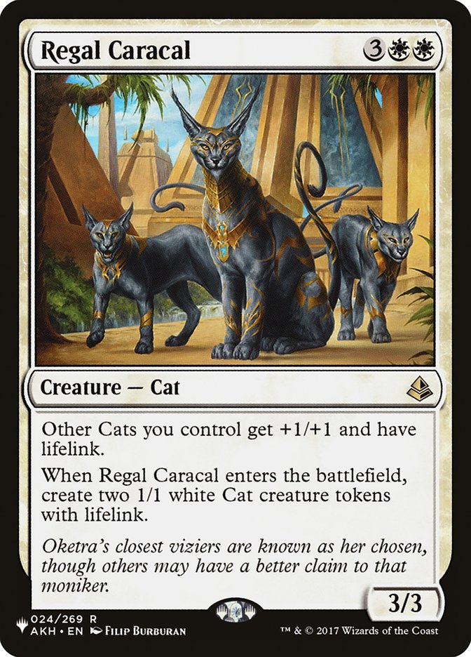 Regal Caracal [The List] | Jomio and Rueliete's Cards and Comics
