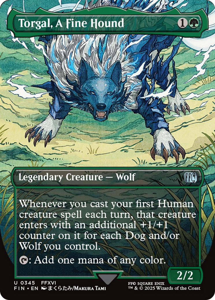Torgal, A Fine Hound (Borderless) [FINAL FANTASY] | Jomio and Rueliete's Cards and Comics