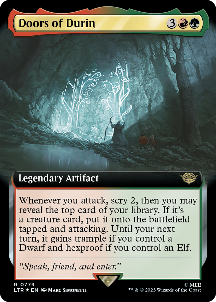 Doors of Durin (Extended Art) (Surge Foil) [The Lord of the Rings: Tales of Middle-Earth] | Jomio and Rueliete's Cards and Comics