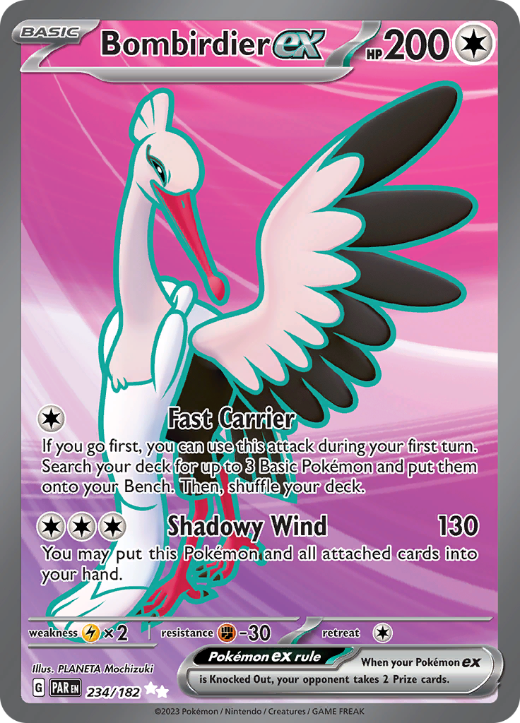 Bombirdier ex (234/182) [Scarlet & Violet: Paradox Rift] | Jomio and Rueliete's Cards and Comics
