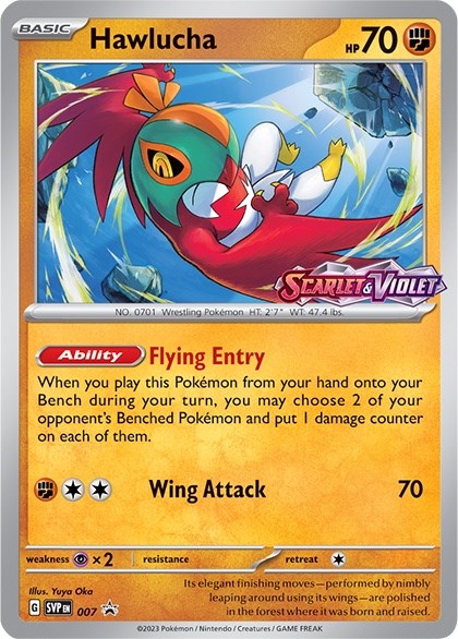 Hawlucha (007) [Scarlet & Violet: Black Star Promos] | Jomio and Rueliete's Cards and Comics