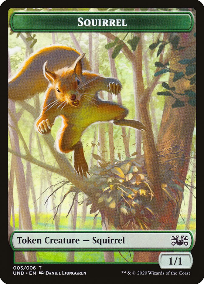 Beeble // Squirrel Double-Sided Token [Unsanctioned Tokens] | Jomio and Rueliete's Cards and Comics