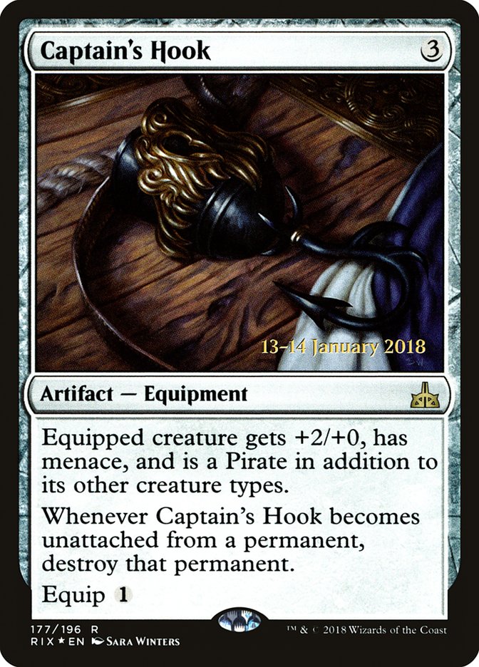 Captain's Hook [Rivals of Ixalan Prerelease Promos] | Jomio and Rueliete's Cards and Comics