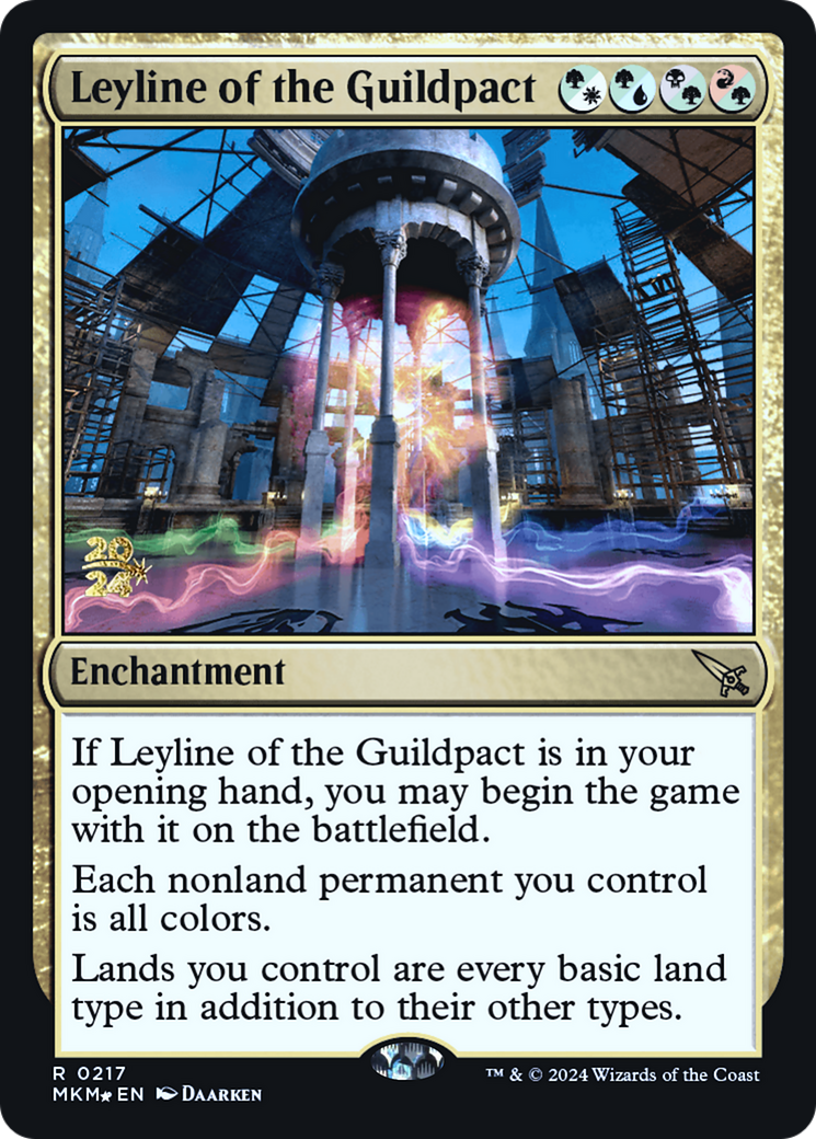 Leyline of the Guildpact [Murders at Karlov Manor Prerelease Promos] | Jomio and Rueliete's Cards and Comics