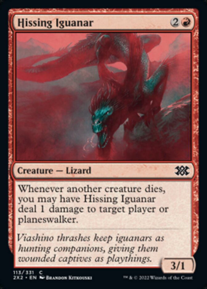 Hissing Iguanar [Double Masters 2022] | Jomio and Rueliete's Cards and Comics
