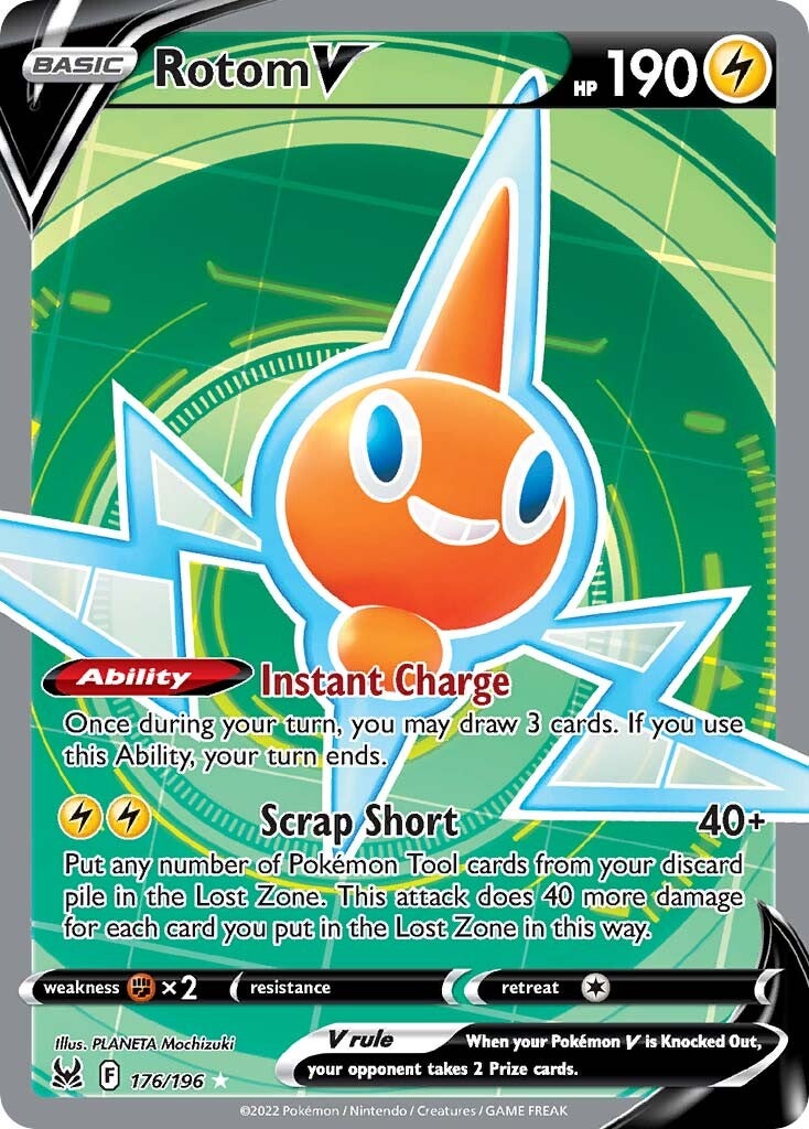 Rotom V (176/196) [Sword & Shield: Lost Origin] | Jomio and Rueliete's Cards and Comics