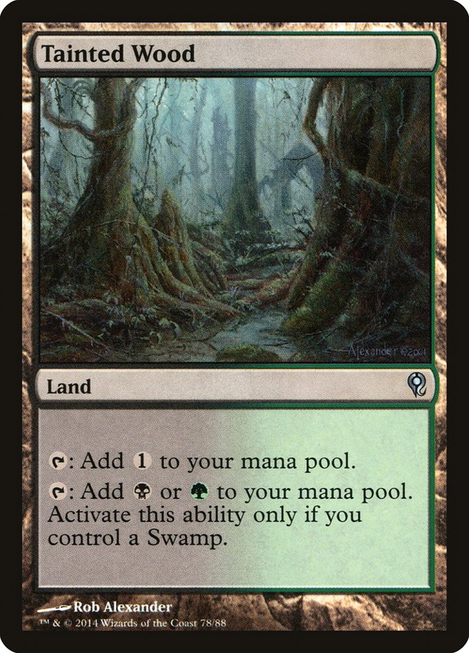 Tainted Wood [Duel Decks: Jace vs. Vraska] | Jomio and Rueliete's Cards and Comics
