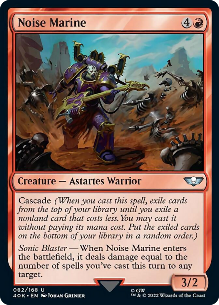Noise Marine (Surge Foil) [Warhammer 40,000] | Jomio and Rueliete's Cards and Comics