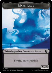 Marit Lage // Sand Warrior Double-Sided Token [Modern Horizons 3 Commander Tokens] | Jomio and Rueliete's Cards and Comics