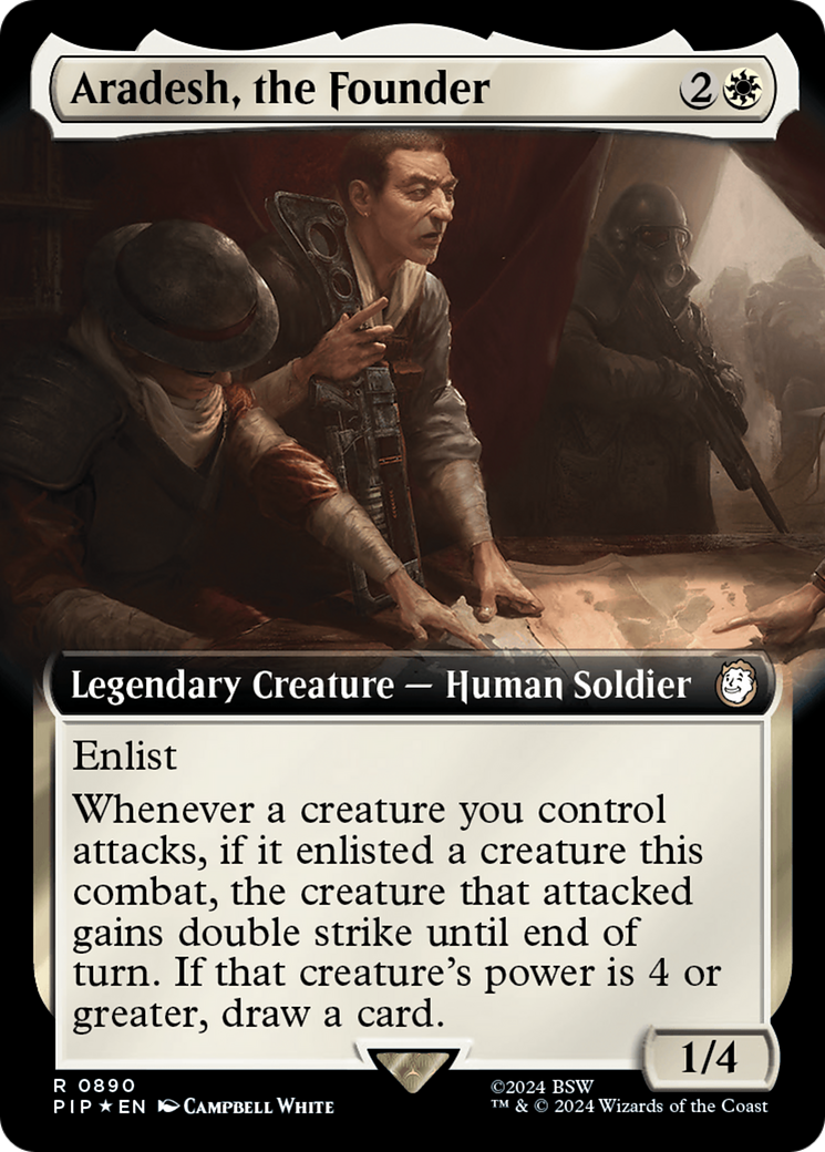 Aradesh, the Founder (Extended Art) (Surge Foil) [Fallout] | Jomio and Rueliete's Cards and Comics