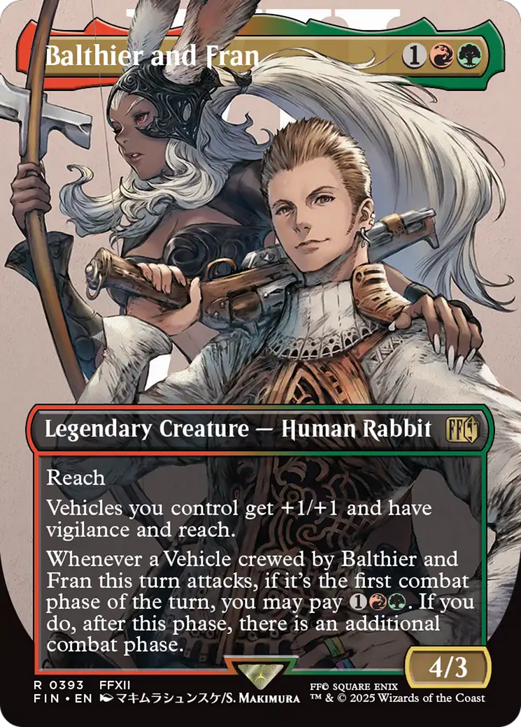 Balthier and Fran (Borderless) (0393) [FINAL FANTASY] | Jomio and Rueliete's Cards and Comics
