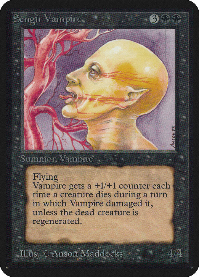 Sengir Vampire [Alpha Edition] | Jomio and Rueliete's Cards and Comics