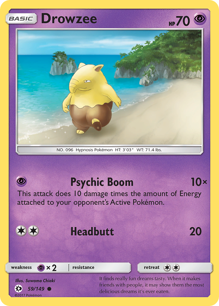 Drowzee (59/149) [Sun & Moon: Base Set] | Jomio and Rueliete's Cards and Comics