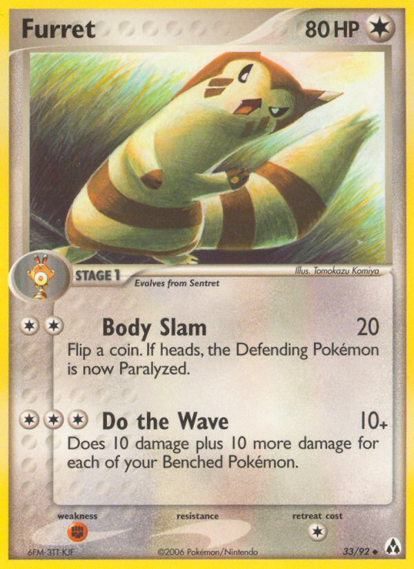 Furret (33/92) [EX: Legend Maker] | Jomio and Rueliete's Cards and Comics
