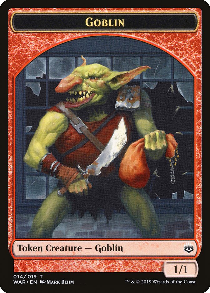 Goblin Token [War of the Spark Tokens] | Jomio and Rueliete's Cards and Comics